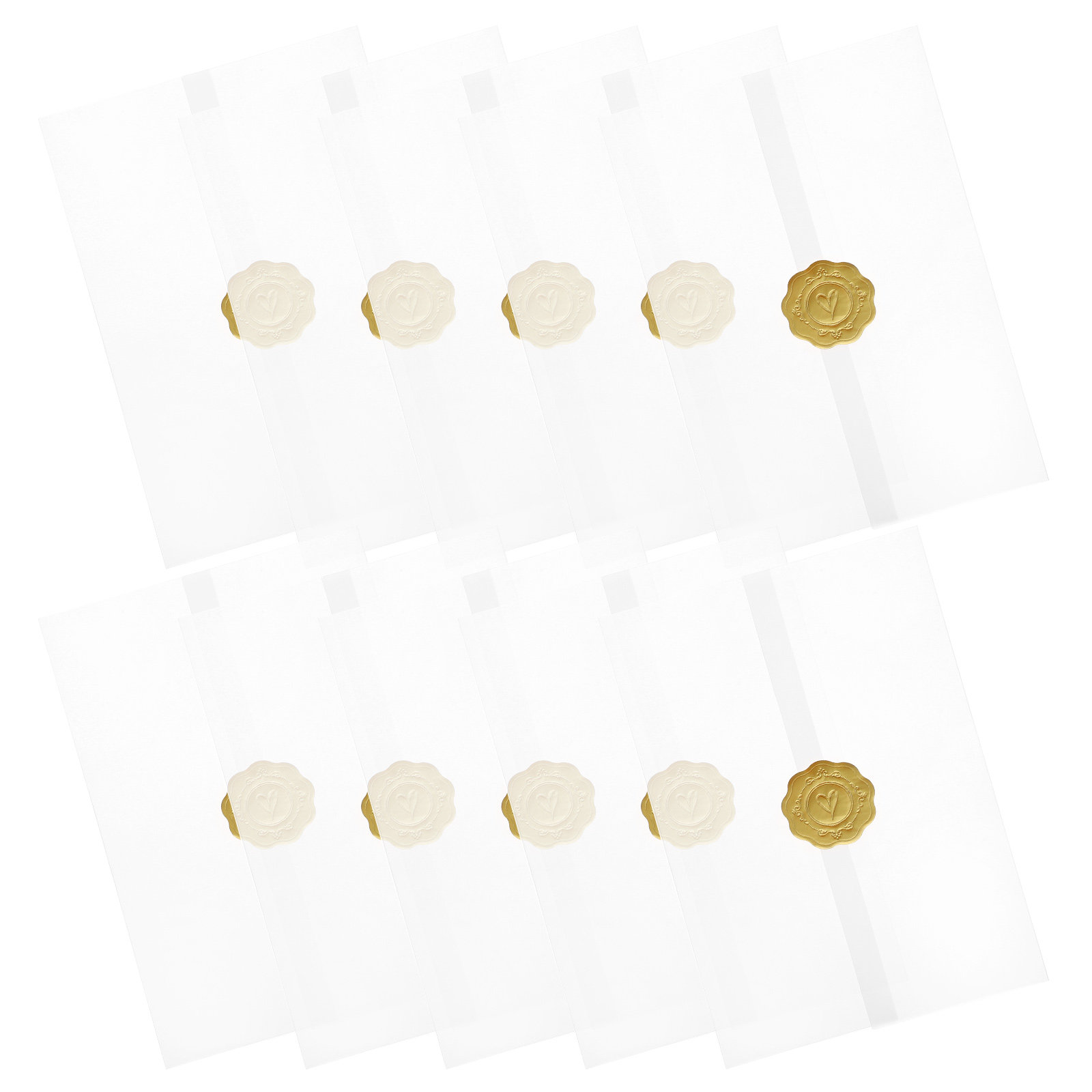 Letter Envelope Kraft - 1Set Invitation Card Translucent Envelopes Retro