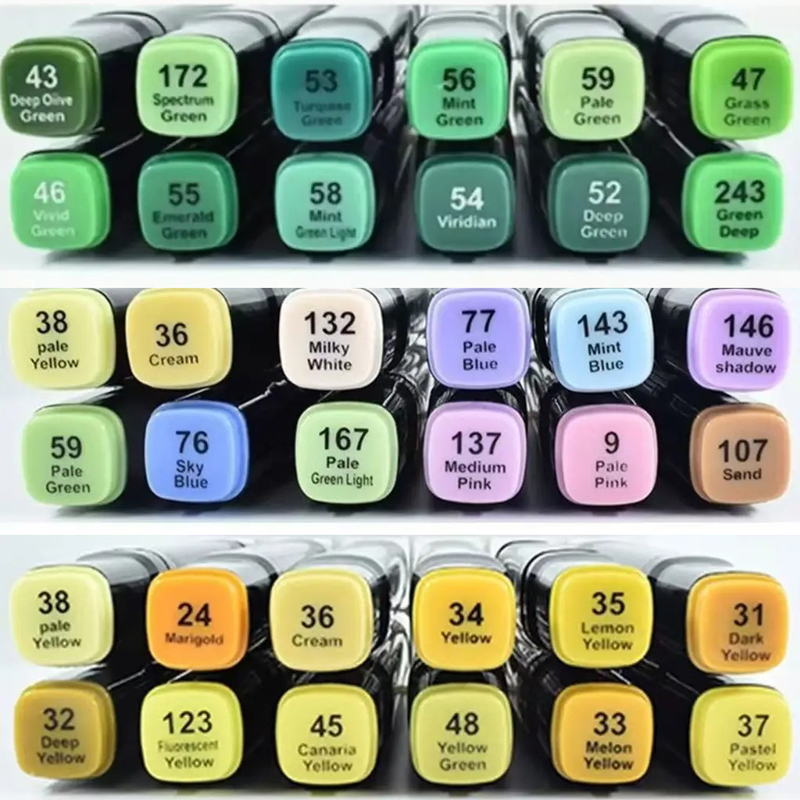 Copic Marker Sketch - 12 Colors/set Macaron Alcohol Based Markers