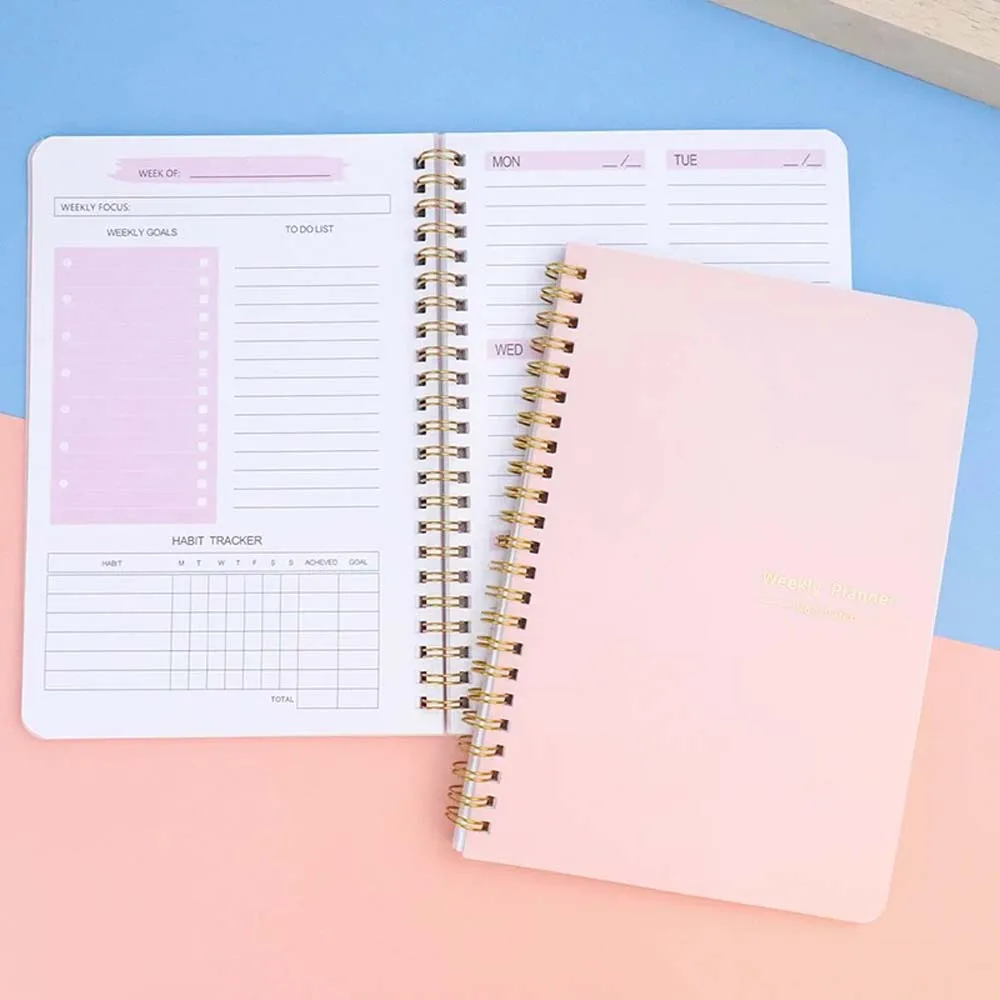 A5 Weekly Planner Coil Daily P - Planner Weekly Budget review and price