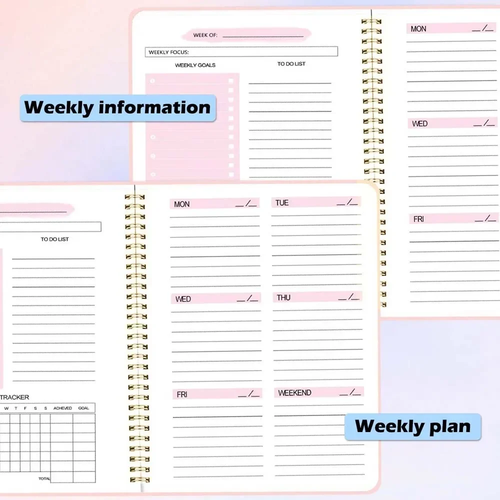 A5 Weekly Planner Coil Daily P - Planner Weekly Budget review and price