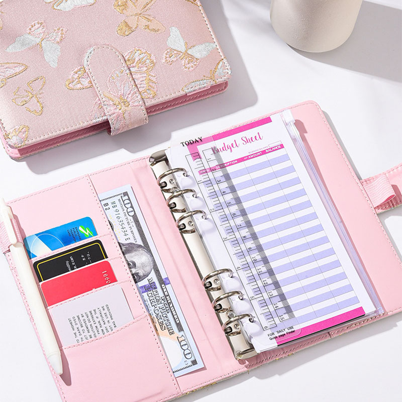 3 Styles A6 Fabric Butterfly B - Planner Weekly Budget review and price