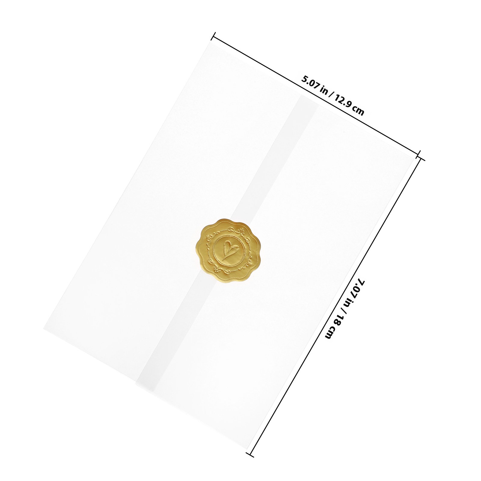 1Set Invitation Card Transluce - Letter Envelope Kraft review and price