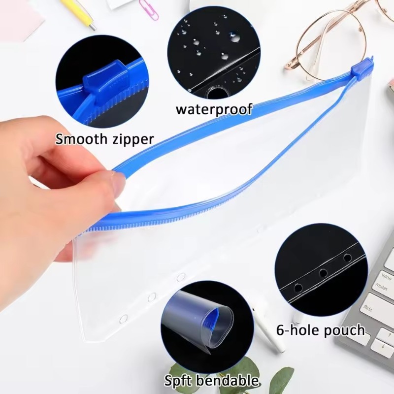 2-12Pcs Clear A6 6-Hole Binder - Planner Weekly Budget review and price