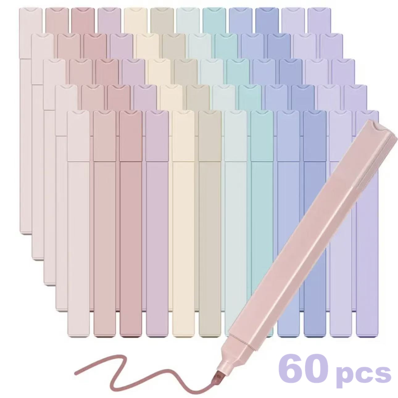 12/60pcs Aesthetic Highlighter - Highlighter Set Pastel review and price