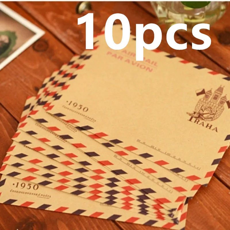 10pcs 9.7*7.5cm  Retro Popular - Letter Envelope Kraft review and price