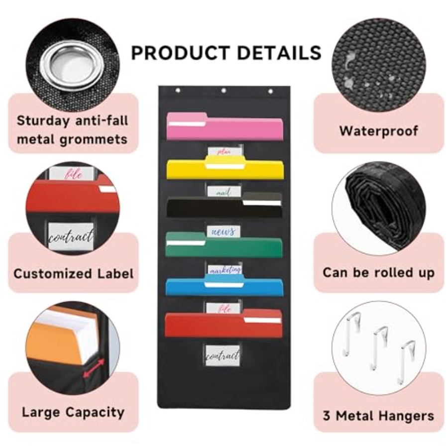 Black Hanging Wall File Organi - File Folder Hanging review and price