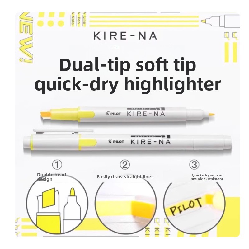 PILOT KIRE-NA Highlighter Pen  - Highlighter Set Pastel review and price