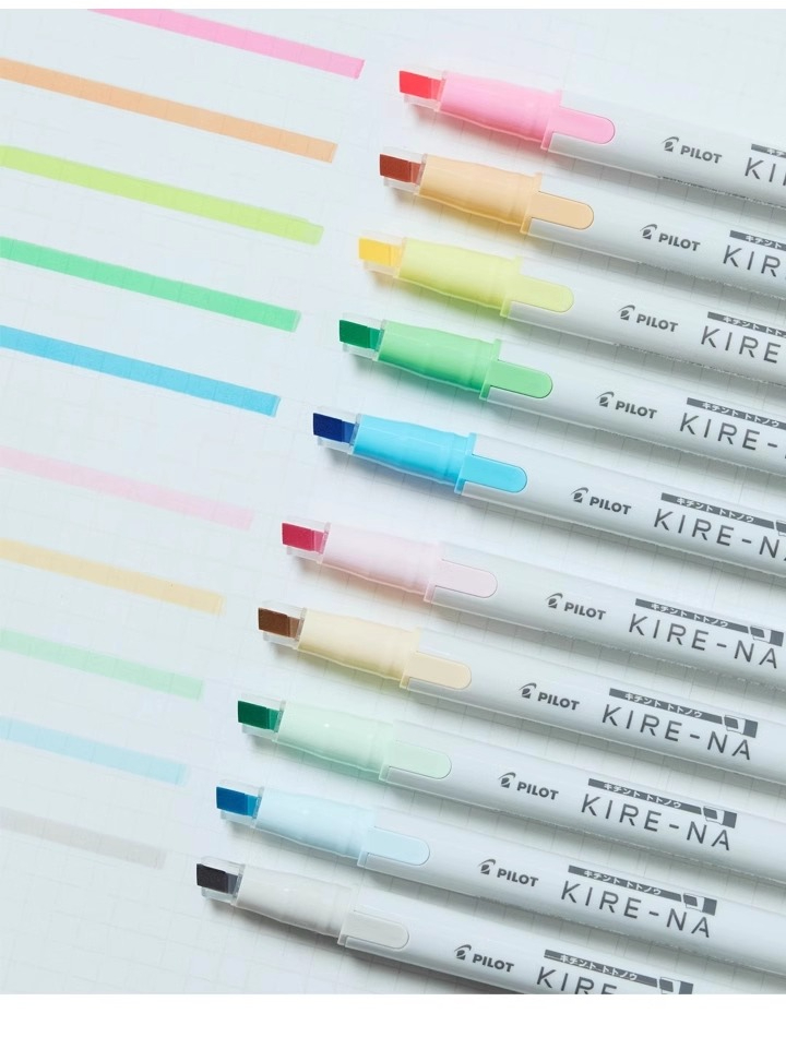 PILOT KIRE-NA Highlighter Pen  - Highlighter Set Pastel review and price