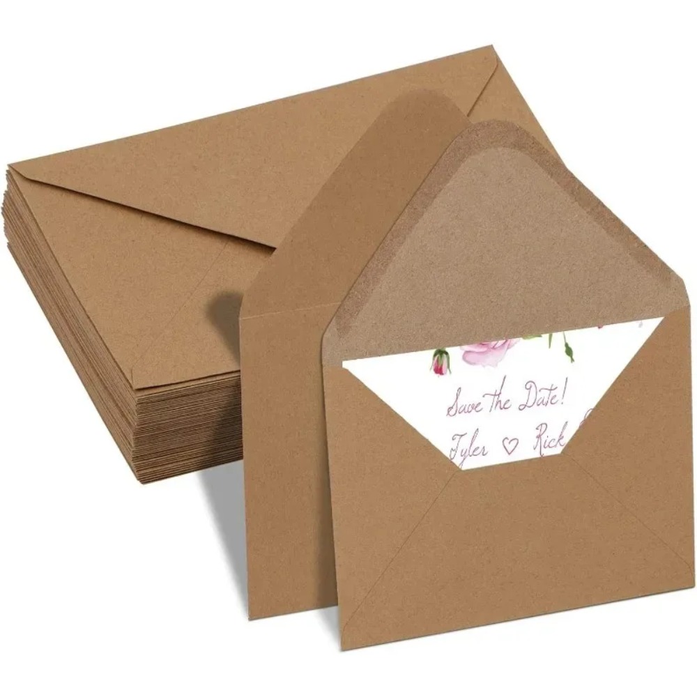 50Pcs Classical Brown Kraft Bl - Letter Envelope Kraft review and price
