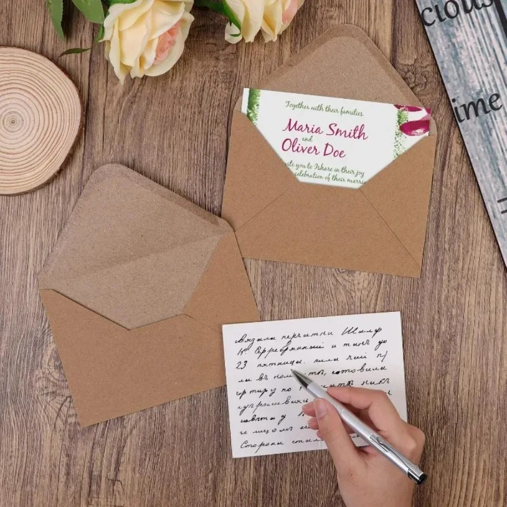 50Pcs Classical Brown Kraft Bl - Letter Envelope Kraft review and price