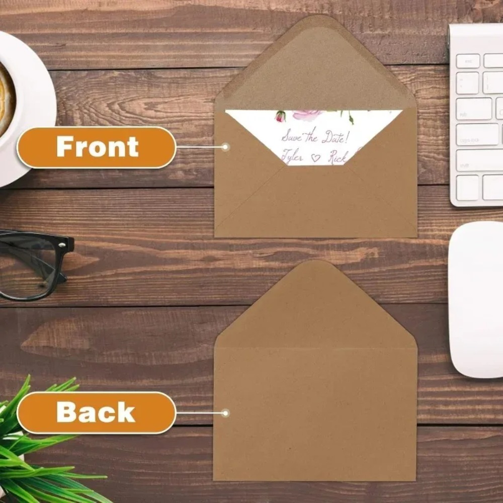 50Pcs Classical Brown Kraft Bl - Letter Envelope Kraft review and price