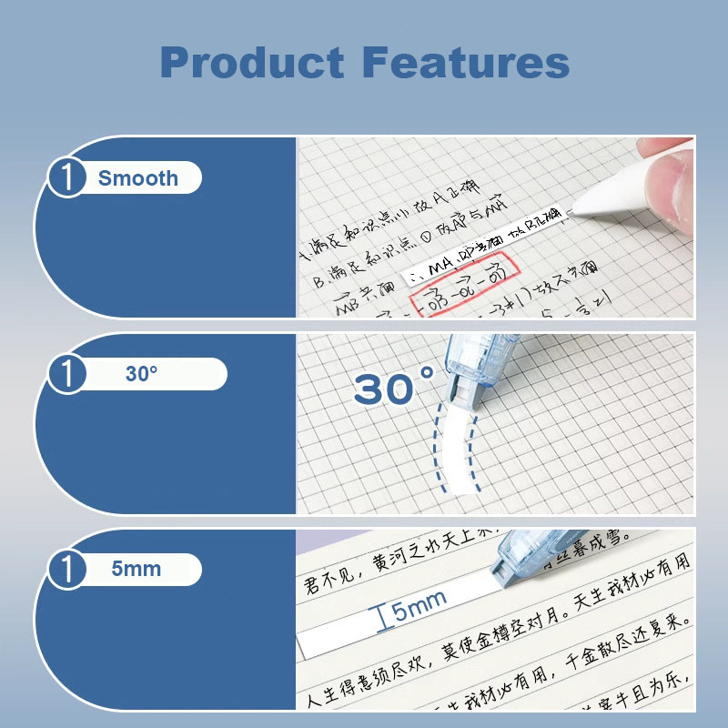 Press Correction Tape Set 5mm* - Correction Tape Roller review and price