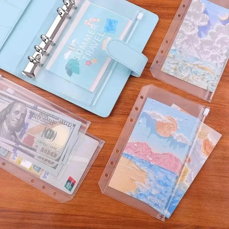 6/12/18pcs A6 A7 6-Hole Zipper - Planner Weekly Budget review and price