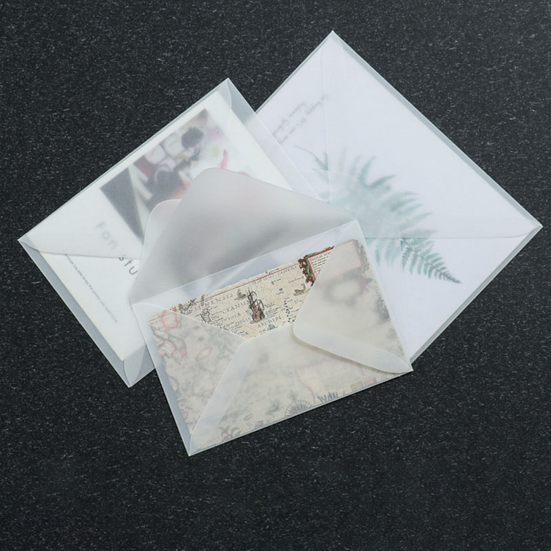 50pcs Translucent Blank Envelo - Letter Envelope Kraft review and price