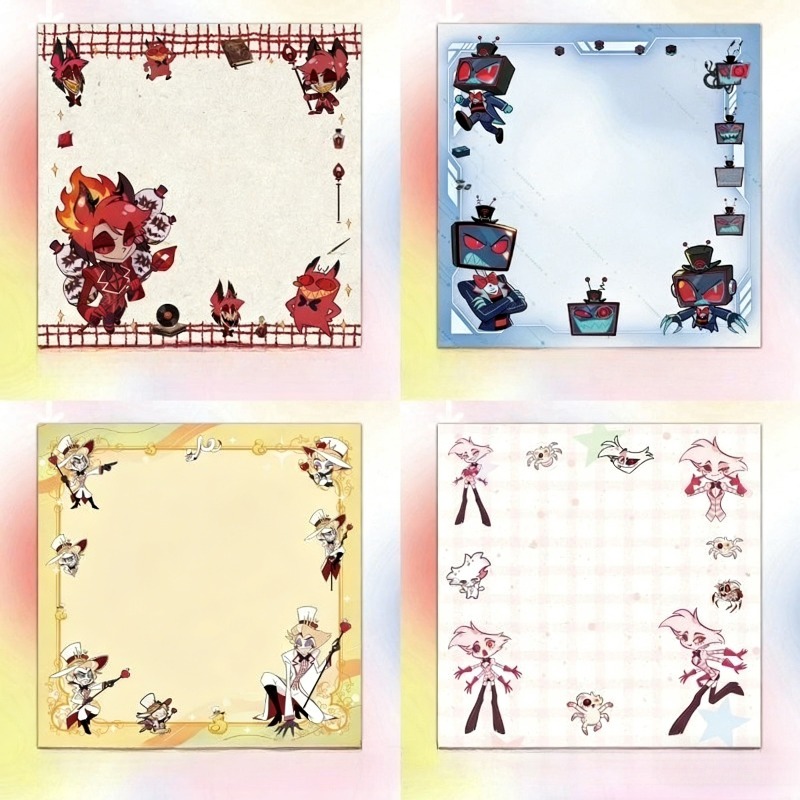 4Pcs Hazbin Hotel Zestial & Al - Stationery Warehouse review and price