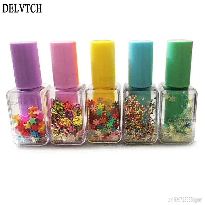 5Pcs Set Mini Sequin Nail Poli - Highlighter Set Pastel review and price