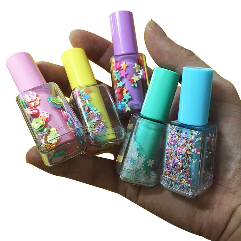 5Pcs Set Mini Sequin Nail Poli - Highlighter Set Pastel review and price