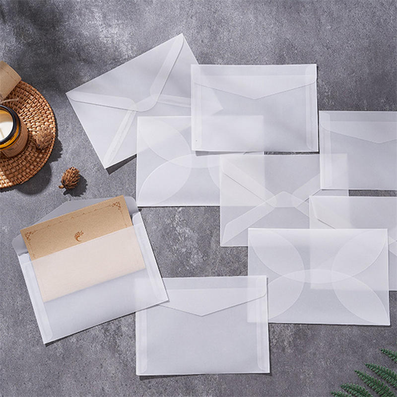 50pcs/lot Blank Translucent En - Letter Envelope Kraft review and price