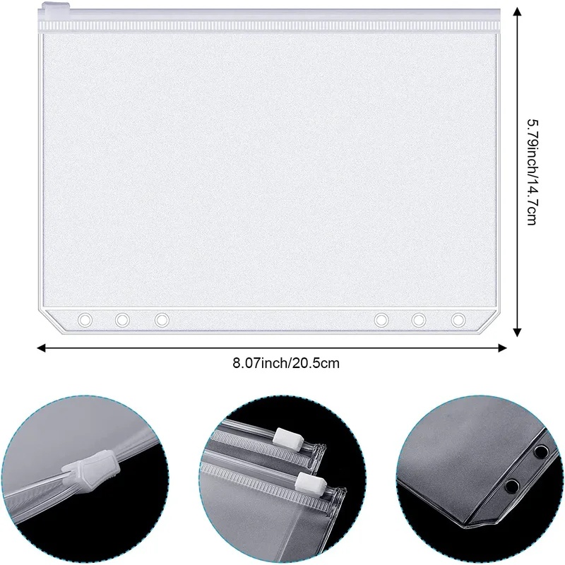 6-30PCS Binder Pockets A6 6-Ho - Planner Weekly Budget review and price