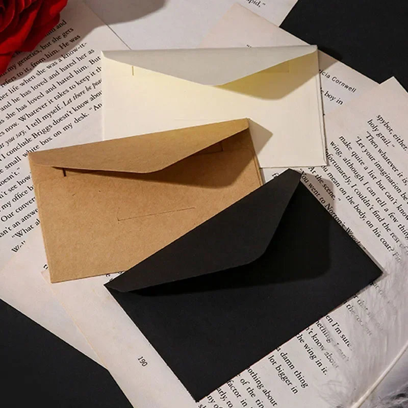 20/40/80PCS Classical White Bl - Letter Envelope Kraft review and price